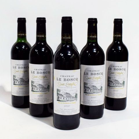 (SAINT-ESTÈPHE) 6 bouteilles Château LE BOSCQ, Saint-Estèphe, Cru bourgeois, Rouge, 2000