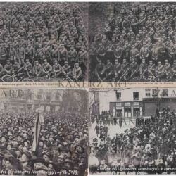 Set of postcards of Luxembourg volunteers in the French Army
