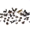 Collection de 30 figurines animalières en argent du XIXe au XXe siècle