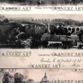 4 old postcards of the urban landscapes of Luxembourg and Florenville