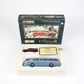 Corgi scale models: Burlingham Seagull & Morris Traveller bus and car, boxed