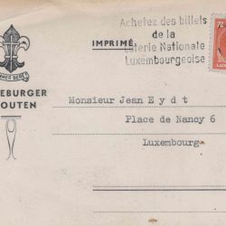 Postcard inviting the Letzeburger Scouten to the Comité Fédéral (1947)