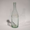 Bouteille d'eau des Sources d'Echternach : Luxembourgeois, verre blanc, 31 cm