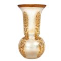 Vase boule en céramique avec décor de palmettes, début XXe siècle