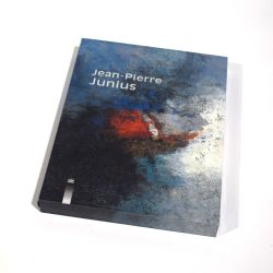 Jean-Pierre Junius: Mit Siebdrucken verziertes Kunstwerk und Abdruck vorhanden