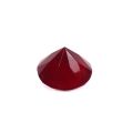 Élégante décoration de table en verre rouge en forme de diamant taillé