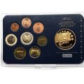 "Fleur de Coin" Gift Set: Complete Set of Euro Coins and a German Medal"