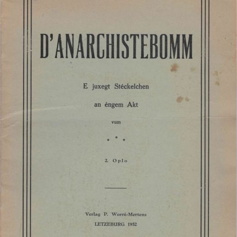 D'Anarchistebomm : Un acte explosif dans l'affaire Oplo de 1952