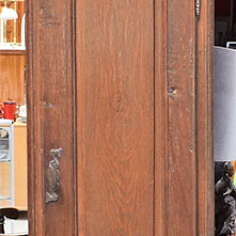 Pendule de parquet en chêne, début XIX