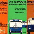 Offizieller Fahrplan der Busse der Stadt Luxemburg 1971-1976