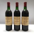 Lot de 3 bouteilles Château de Sales Pomerol, millésime 1969, étiquettes impeccables