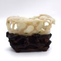 Coupe en jade céladon chinois du XVIIe siècle provenant de collection privée