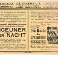 Rare 1933 Ciné U.T. d'Esch/Alzette film prospectus, Imprimerie Wagner