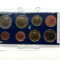 Complete set of 2002 Euroset Belgium coins, uncirculated with certificate