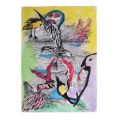 Watercolor signed by Volkmar Schulz-Rumpold, one-of-a-kind work from 2019, 69.5 x 49.5 cm