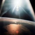 NASA Mission Apollo 7. Levé de soleil sur le Golf du Mexique et l'océan Atlantique