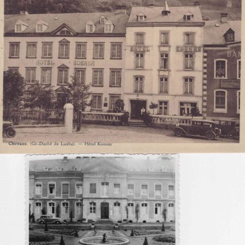 Instantanés historiques : Une voiture d'époque et l'Hôtel Koener de Clarvaux