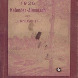 Almanach agricole de Diekirch, Ausgabe 1936, in gutem Zustand