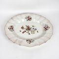 Grand plat ovale Boch Frères décor fleurs, marque "Fleurette BFK", 48 x 39 cm