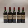 Cinq bouteilles du Château Le Bourdieu, Cru Bourgeois, Haut-Médoc 1985