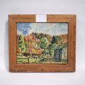 Ray RIKIR : Tableau biface - Paysage au canal et Maison dans la verdure