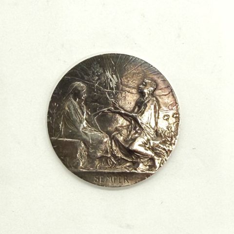 Médaille de mariage "Semper" de Louis Oscar Roty, symbole d'amour éternel