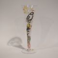 Ensemble de flutes à Champagne "Gëlle Fra" par Sophia REIN, signature de l'artiste, 24cm