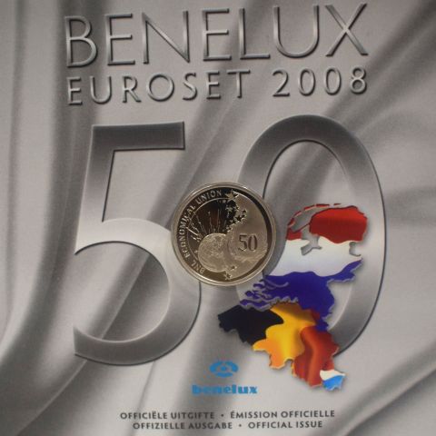 Benelux Euroset 2008 : 50 ans d'Union Économique en pièces de collection