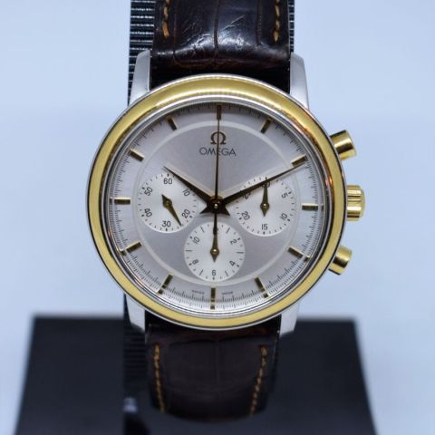 Montre Omega Chronometer en acier et or des années 90 optimal