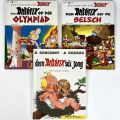 Three Asterix comics: adventures in Luxembourg from the 1980s