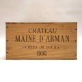 Kiste mit 6 Flaschen Château Maine d'Arman, Côtes de Bourg 1995