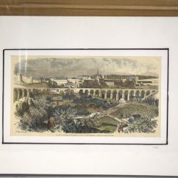 Gravure sur bois de la Ville et la forteresse de Luxembourg, 1867