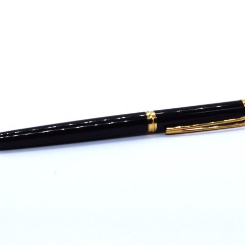 Stylo bille Waterman Gentleman laqué noir GT en très bel état à vendre