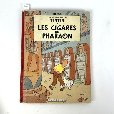 Les cigares du pharaon par Hergé, édition Casterman
