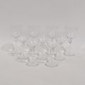Set of 9 crystal glasses DAUM BOLERO line
