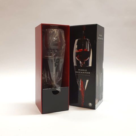 Décanteur magique neuf : aérateur de vin essentiel, 22 cm, dans sa boîte