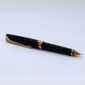 Parker Ellipse Druckbleistift Schwarzlack, vergoldet, mit leichten Gebrauchsspuren