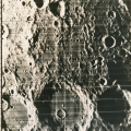 NASA Mission LUNAR ORBITER V. Vue du paysage lunaire. Août 1967