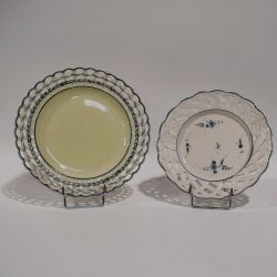 Aussteller aus feinem Steingut BOCH Luxembourg und D.E. I aus dem 18.