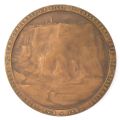 Médaille en bronze commémorative avec l'œuvre de William Turner