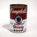 Boîte de conserve Campbell's Soup signée par A. Warhol, sans certificat d'authenticité