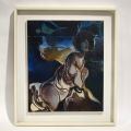 Mario Bionda (1913-1985) : Figure nell'azzurro, huile sur toile, datée et signée