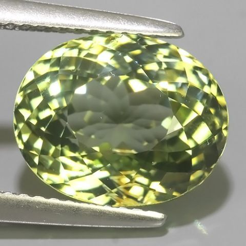 Tourmaline Naturelle Verte du Nigéria de 6.80 Ct, Pureté VS, Non Traitée