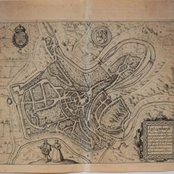 Plan de la ville de Luxembourg par Pieter Van Den Keere, ca 1613