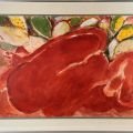 Édouard Pignon (1905-1993) : Composition sans titre (1979), technique mixte sur Canson