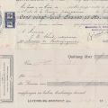 Lot de 2 quittances de commerces de Bettembourg et Luxembourg-gare (1909-1914)