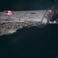 Rare historic photograph of Neil Armstrong on the Moon, Apollo 11 mission