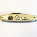 Werbe-Taschenmesser Lohse Uralt Cavendel, Doppelklinge aus poliertem Metall