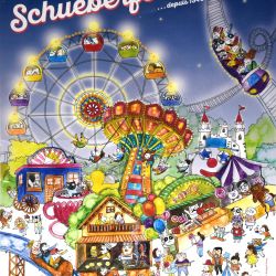 Affiche Schueberfouer 2015 : Œuvre originale de Keong & Song, format 59,5 x 42 cm