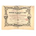 500-Franc Share Certificate, Charbonnages des Grand-Conty & Spinois, Belgium, 1907